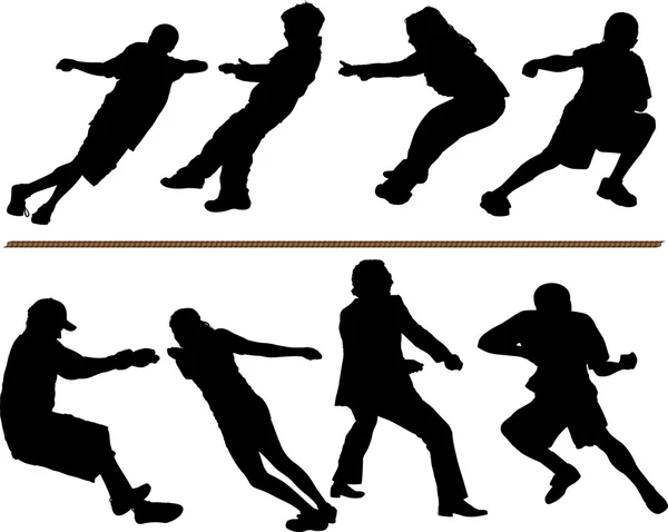 halat veya vector silhouettes çekerek ip. düzenlenebilir