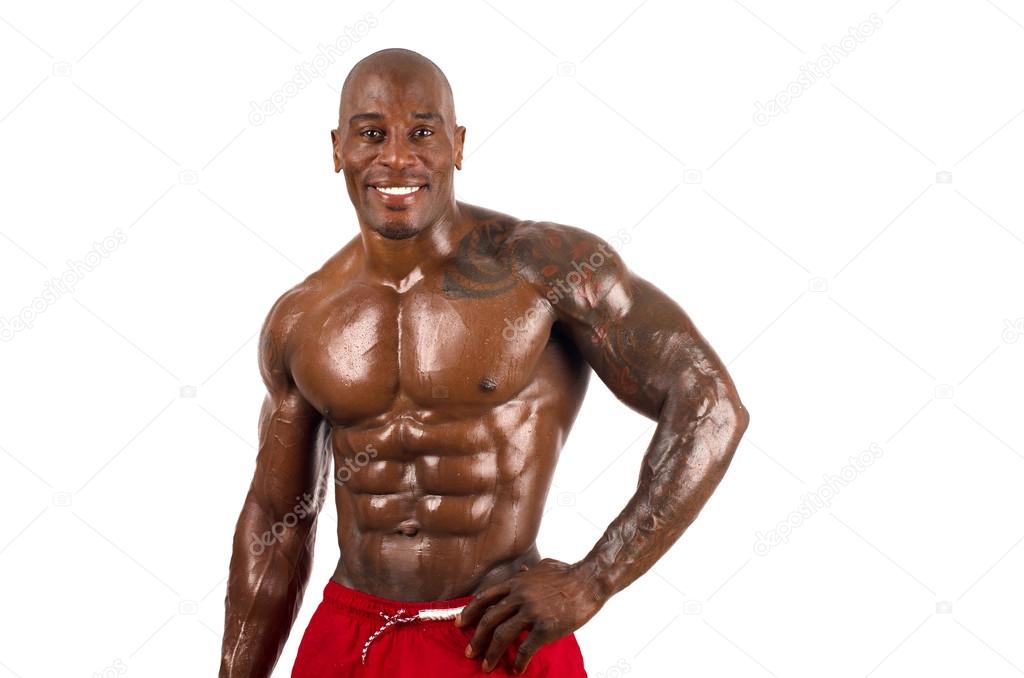 black ripped man