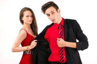 kadın bir adam kontrolü