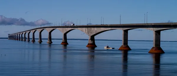 Мост Конфедерации, остров Принца Эдуарда Стоковое Фото