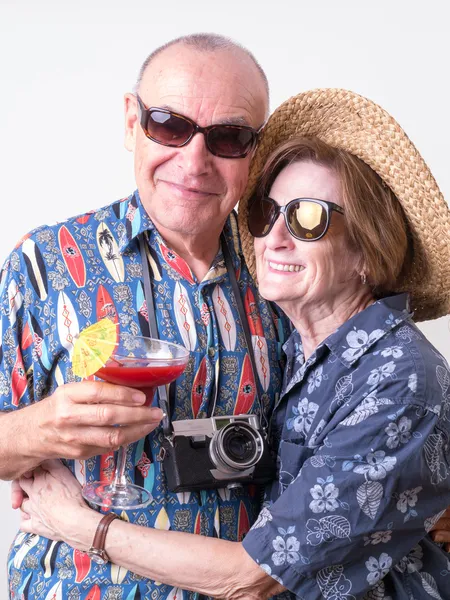 Older couple on vacation — Stock Photo, Image