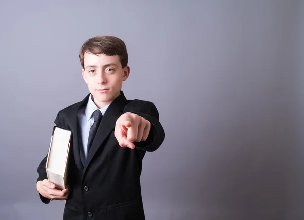 Young Attorney with law book — Stock Photo, Image