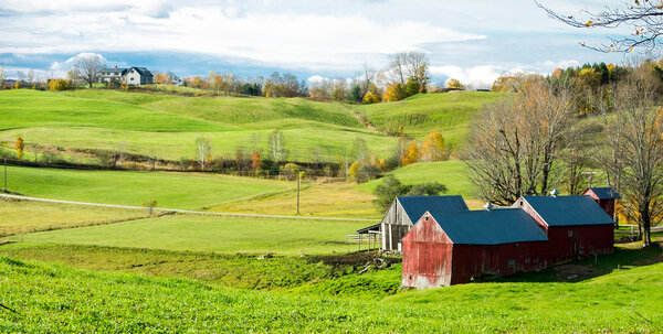 Пейзаж фермы Вермонт
