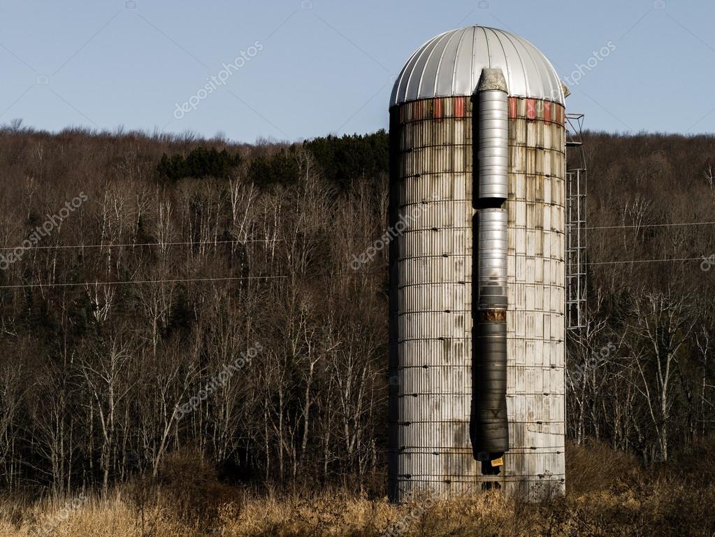 Old Farm Grain Silo Stock Photo by ©dogfordstudios 15391061