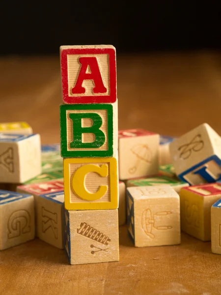 Wooden Toy Alphabet Blocks