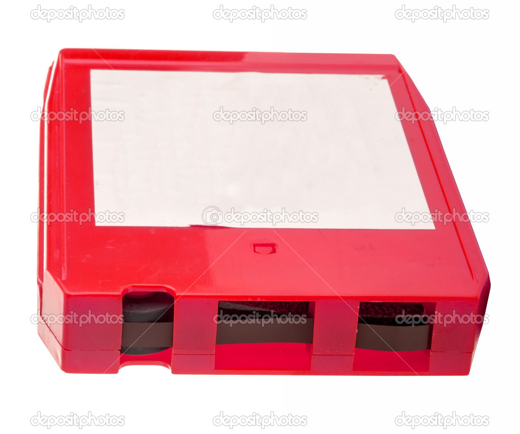 Red Eight Track Tape Cassette