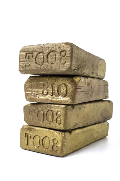 Solid gold bars — Stock Photo, Image