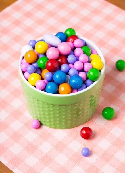 Různé barevné bonbóny bufet — Stock fotografie