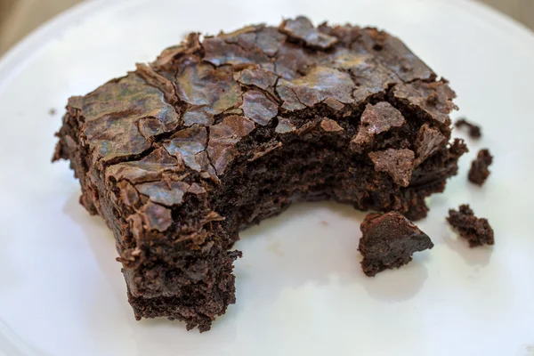 Brownie με δάγκωμα — Φωτογραφία Αρχείου