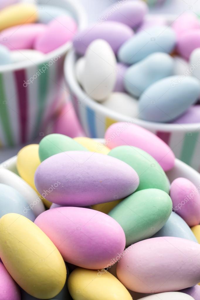 colorful pastel jordan almond
