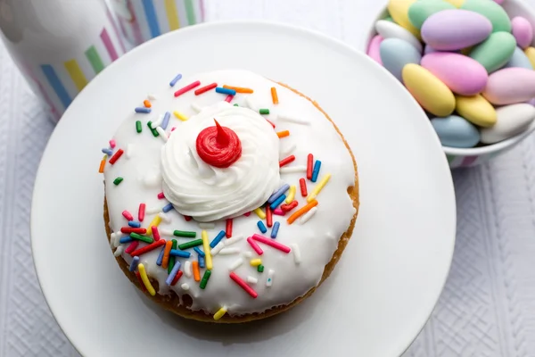 Donut fiesta de cumpleaños — Foto de Stock