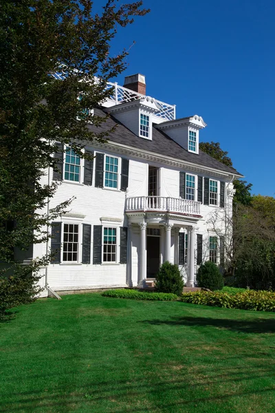 New England Historic Mansion Stock Photo