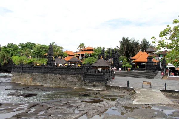 Turism Och Religiös Infrastruktur Tanah Lot Temple Komplex Bali Tagen — Stockfoto