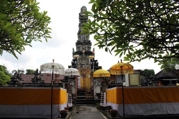 Hlavní Věž Padmasana Pura Agung Jagatnatha Denpasaru Bali Pořízen Lednu — Stock fotografie