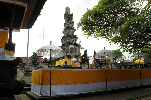 Leerer Komplex Von Pura Agung Jagatnatha Denpasar Bali Aufnahme Januar — Stockfoto