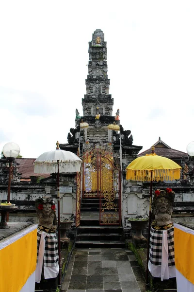 Denpasar Bali Den Pura Agung Jagatnatha Nın Padmasana Kulesi Ocak — Stok fotoğraf