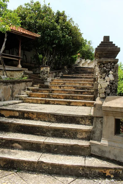 Escadas Torno Complexo Templo Uluwatu Bali Tomado Janeiro 2022 — Fotografia de Stock