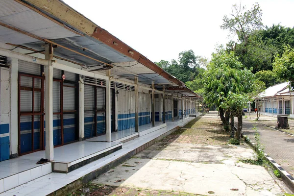 Tiendas Vacías Alrededor Del Templo Alas Kedaton Debido Pandemias Tomado — Foto de Stock