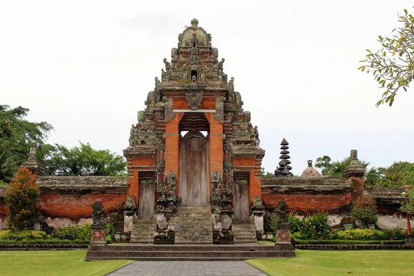 Eingang Des Taman Ayun Tempels Von Bali Aufnahme Januar 2022 lizenzfreie Stockfotos