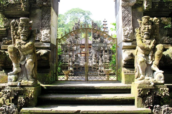 Toegangspoort Van Gunung Lebah Tempel Complex Naast Campuhan Ubud Genomen — Stockfoto