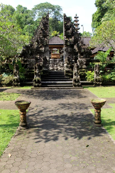 Eingangshalle Des Gunung Lebah Tempels Neben Campuhan Ubud Aufnahme Januar — Stockfoto