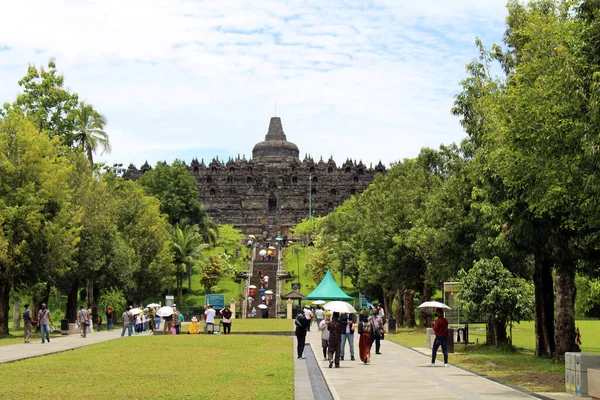 Borobudur Van Ver Weg Open Tijdens Pandemie Genomen Maart 2022 — Stockfoto