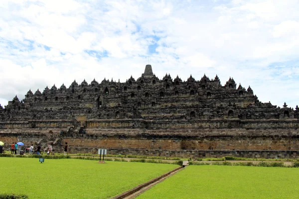 Landscape View Borobudur Temple Taken Pandemic March 2022 —  Fotos de Stock