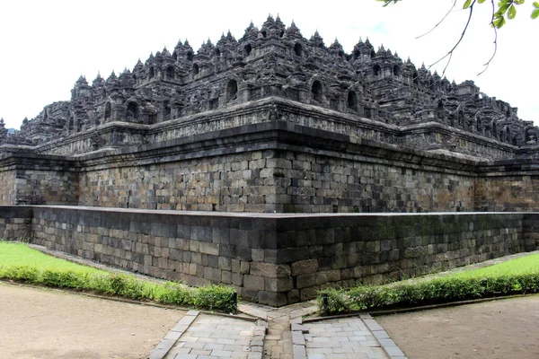 Kolejny Zakątek Borobudur Największej Świątyni Buddyjskiej Zrobione Podczas Pandemii Marcu — Zdjęcie stockowe