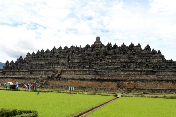 Borobudur Temple Its Main Stupa Taken Pandemic March 2022 — Stok fotoğraf