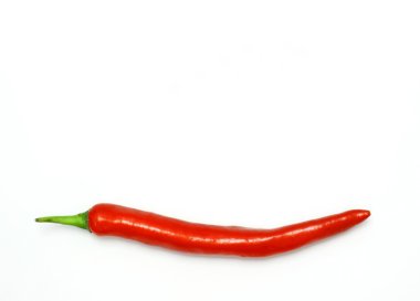 Kırmızı kırmızı kırmızı biber beyaz arka planda izole