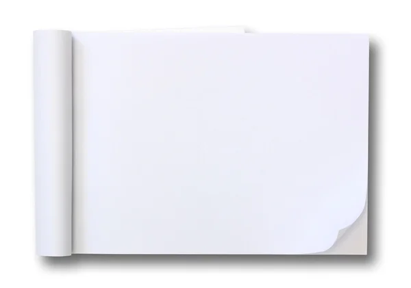 Blanco papier Tablet PC — Stockfoto