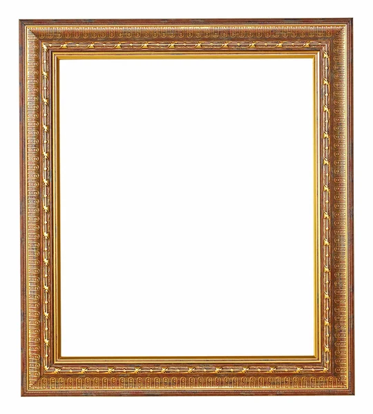 Gouden picture frame met een decoratief patroon — Stockfoto