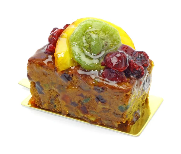 Schön dekorierter Obstkuchen — Stockfoto