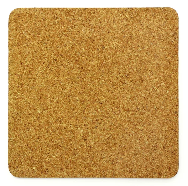 Empty cork memo board isolated on white background — Stock Photo, Image