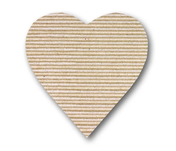 Cardboard heart background — Stock Photo, Image