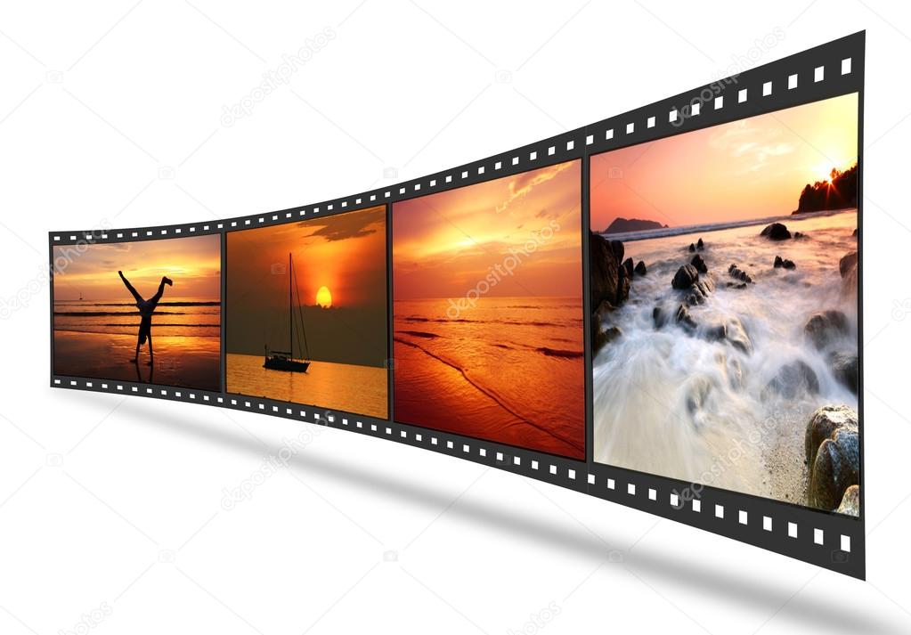 3D film strip with nice pictures