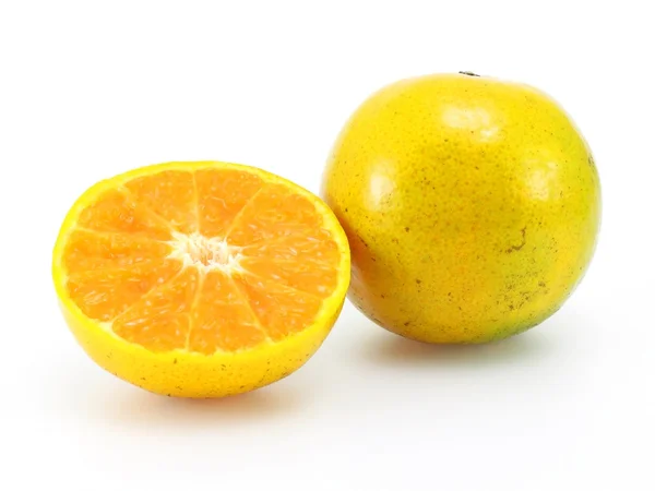 Tangerine on white background — Stock Photo, Image