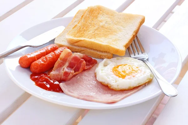 Café da manhã estilo americano — Fotografia de Stock