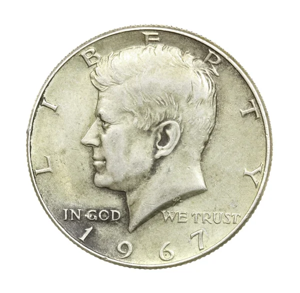 John F Kennedy medio dólar — Foto de Stock