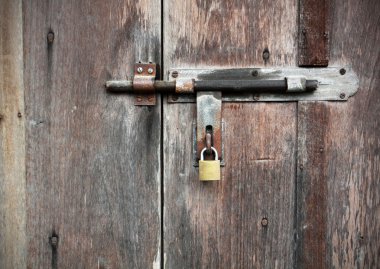eski grunge kapı kilidi