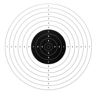 Paper shooting target clipart