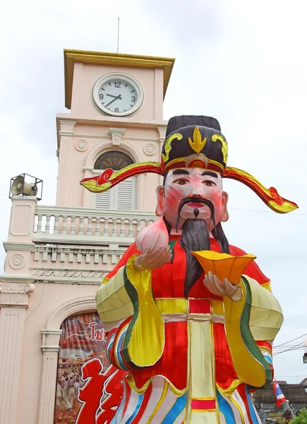 Modelo deus chinês feito de pano, Phuket Tailândia . — Fotografia de Stock