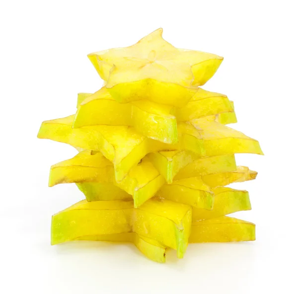 Stack of slice star apple fruit — Stock Photo, Image