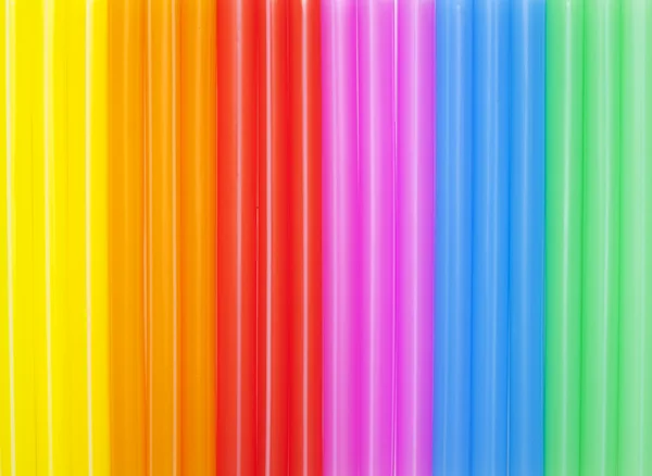 Fond de pailles à boire colorées . — Photo