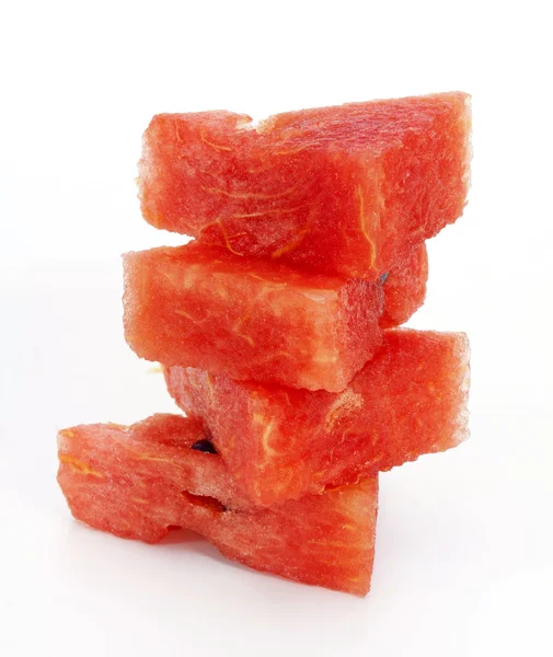 Stack of sliced watermelon — Stok fotoğraf