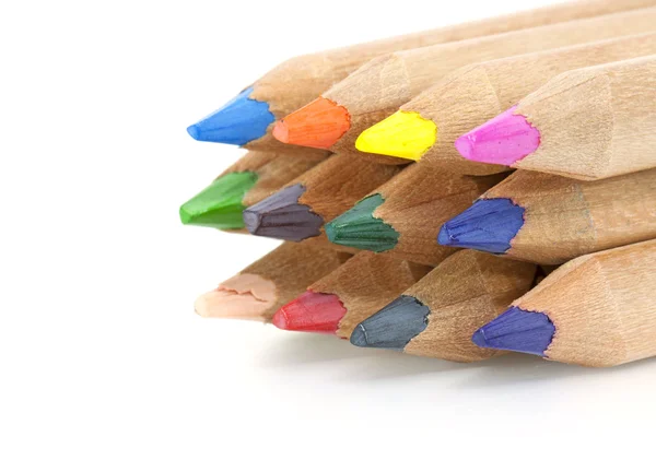 Fondo del lápiz como elemento de diseño. Pene coloreado — Foto de Stock