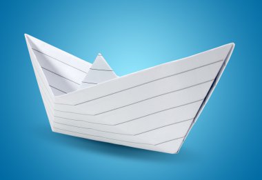 Origami kağıt gemi