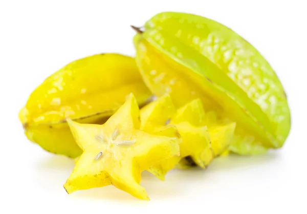 Star fruit or carambola on white background — Stock Photo, Image