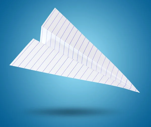 Plano de origami blanco — Foto de Stock