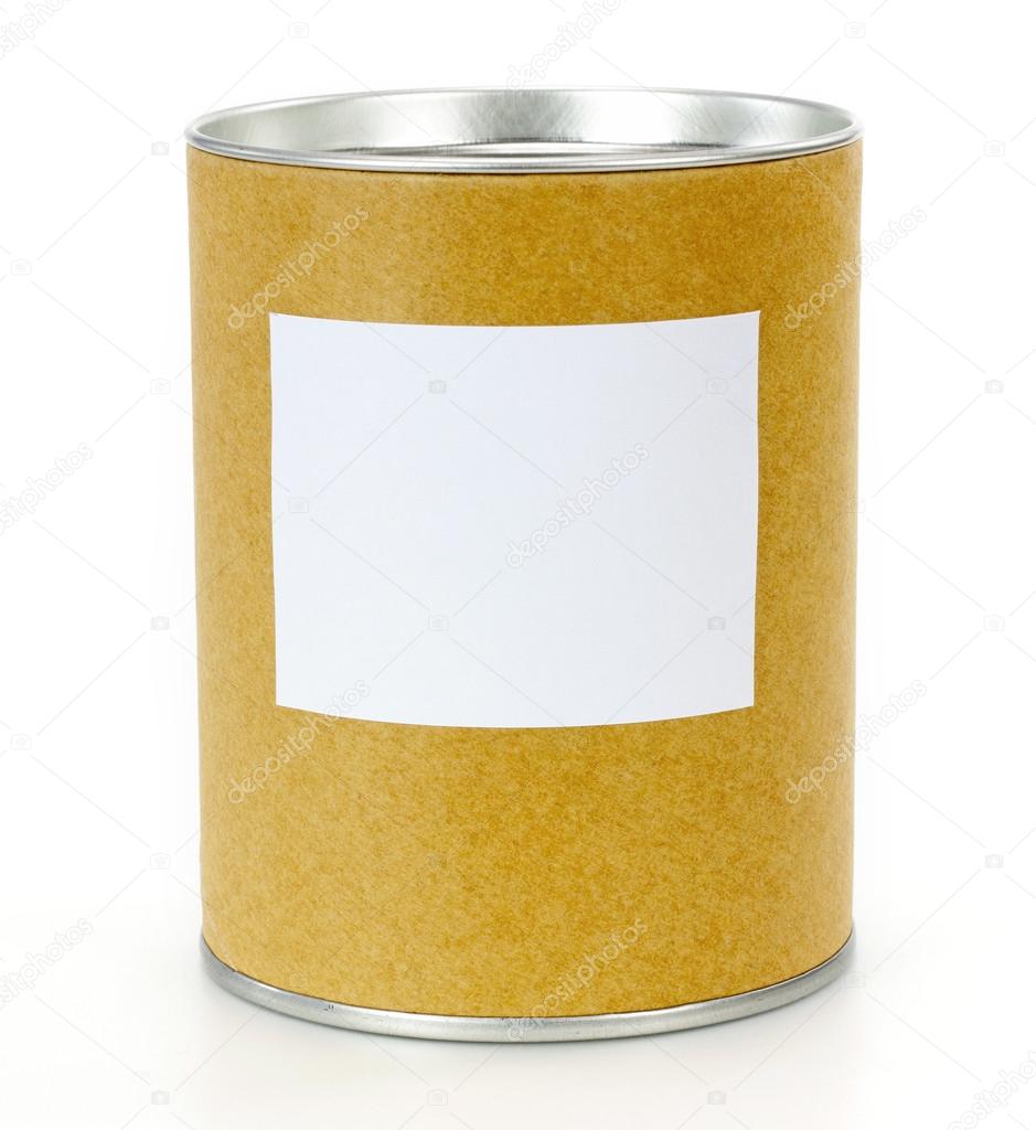 Cylinder Container with blank label